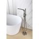 preview thumbnail 4 of 15, 8024 Single Handle Floor Mounted Freestanding Tub Filler with Hand shower