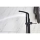 preview thumbnail 12 of 15, 8024 Single Handle Floor Mounted Freestanding Tub Filler with Hand shower