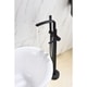 preview thumbnail 13 of 15, 8024 Single Handle Floor Mounted Freestanding Tub Filler with Hand shower