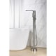 preview thumbnail 14 of 15, 8024 Single Handle Floor Mounted Freestanding Tub Filler with Hand shower
