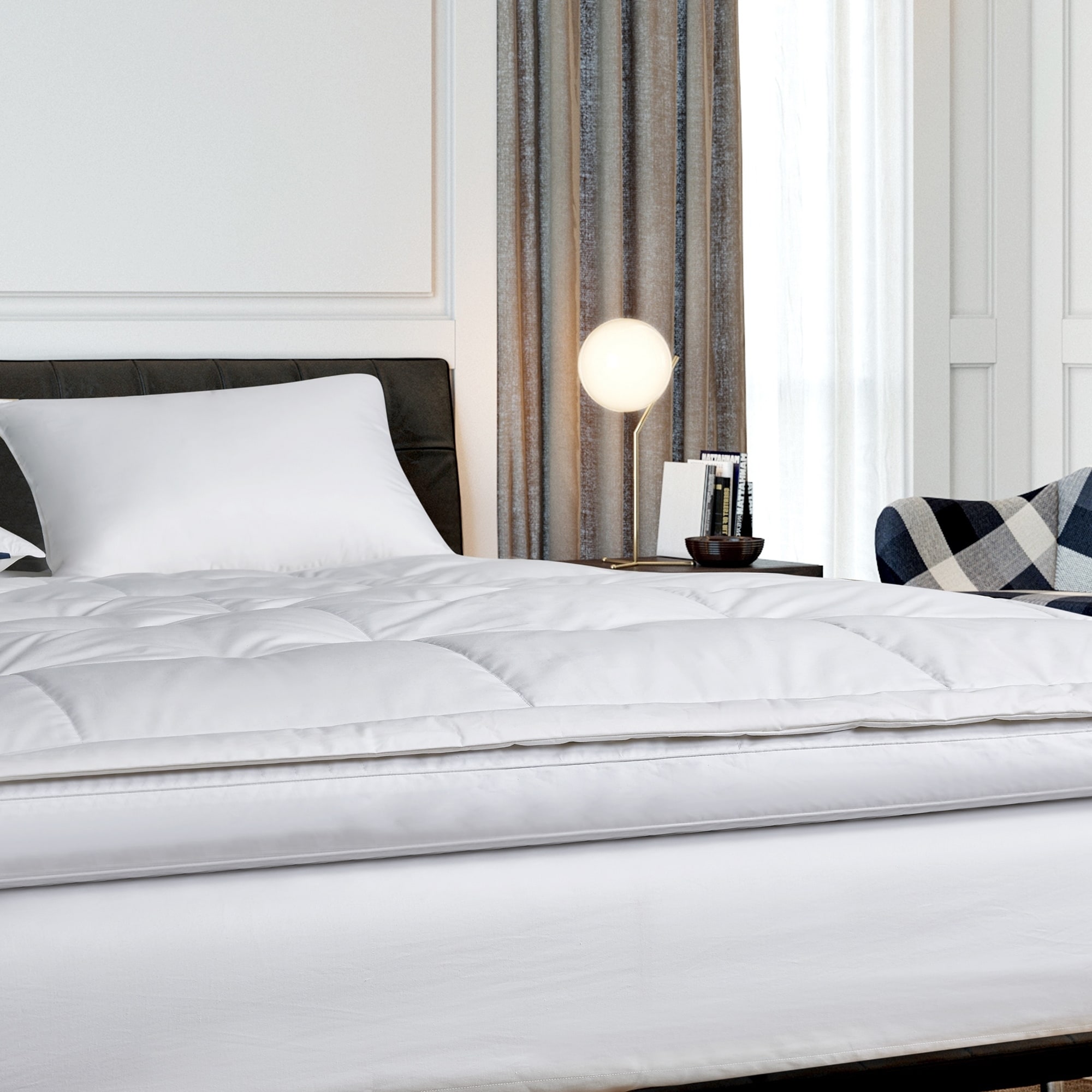 Serta 2-inch Feather And Down Fiber Top Featherbed On Sale