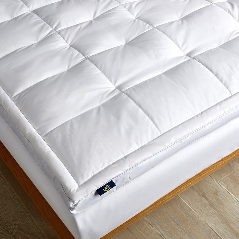 Serta 2-inch Feather And Down Fiber Top Featherbed - Twin