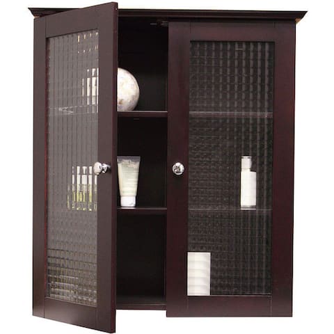 Wall Cabinet Bathroom Cabinets Storage Online At Windham Wall Cabinet With Two Gl Doors By Elegant Home Fashions