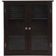 Windham Wall Cabinet with Two Glass Doors by Elegant Home Fashions - Thumbnail 3