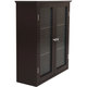 Windham Wall Cabinet with Two Glass Doors by Elegant Home Fashions - Thumbnail 4