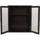 Windham Wall Cabinet with Two Glass Doors by Elegant Home Fashions - Thumbnail 2