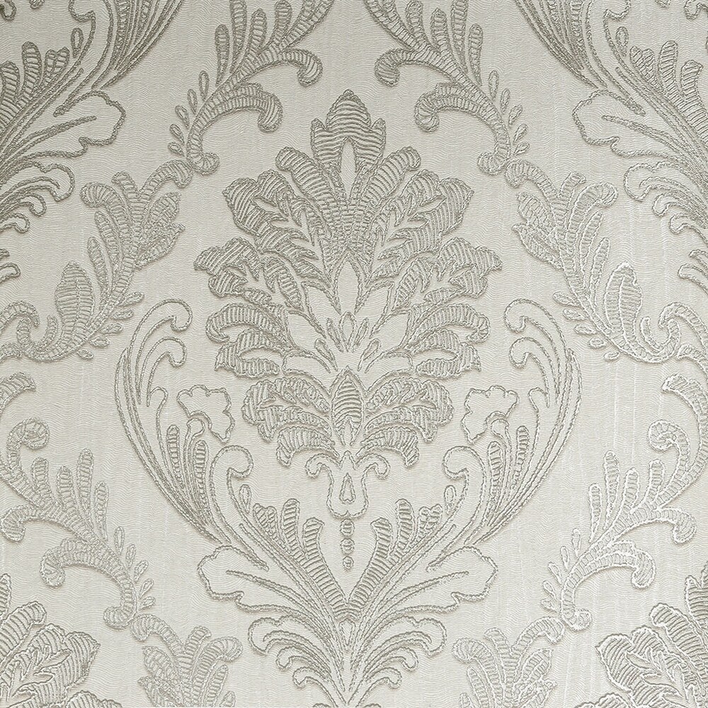 Boutique Corsetto Damask Ivory Wallpaper (Ivory)