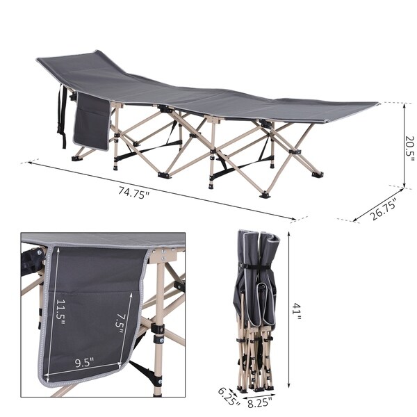 wide camp bed