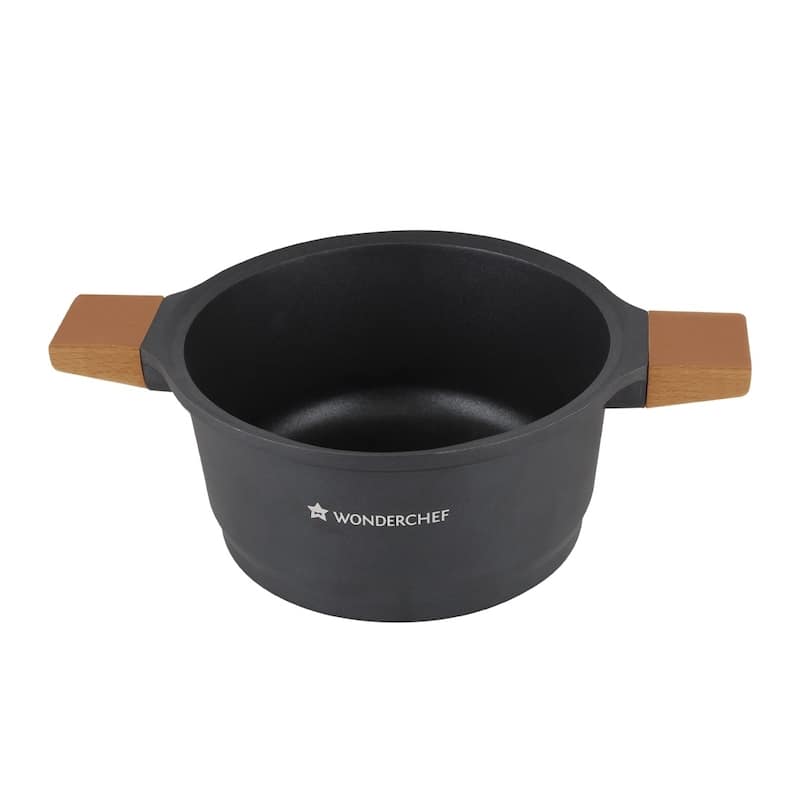 Wonderchef Die Cast Aluminum Casserole with Lid and Wooden Handle