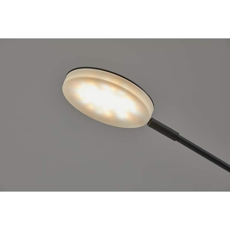 Adesso Grover Black LED Floor Lamp