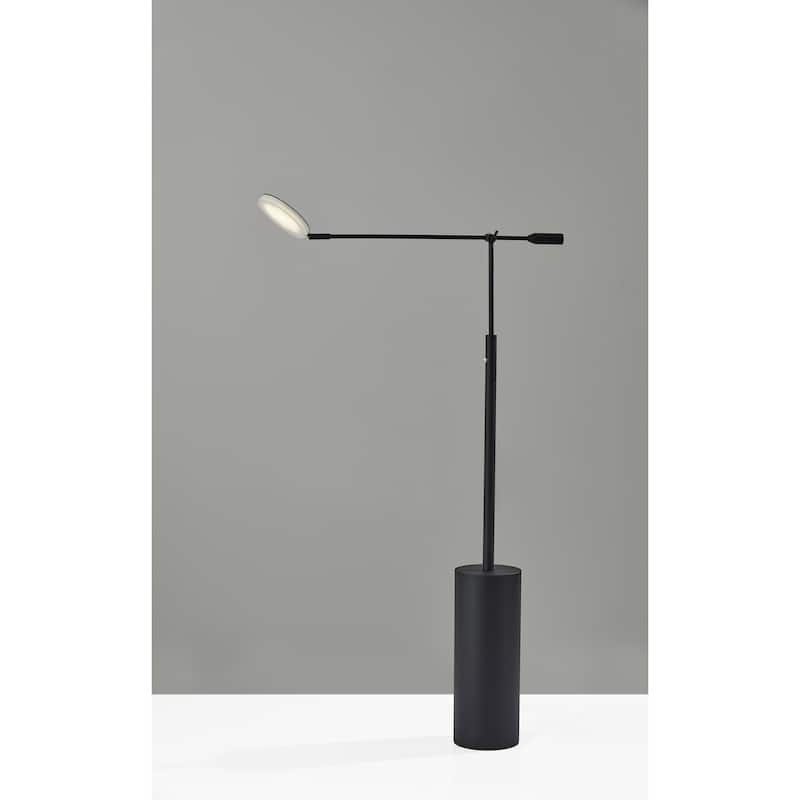 Adesso Grover Black LED Floor Lamp