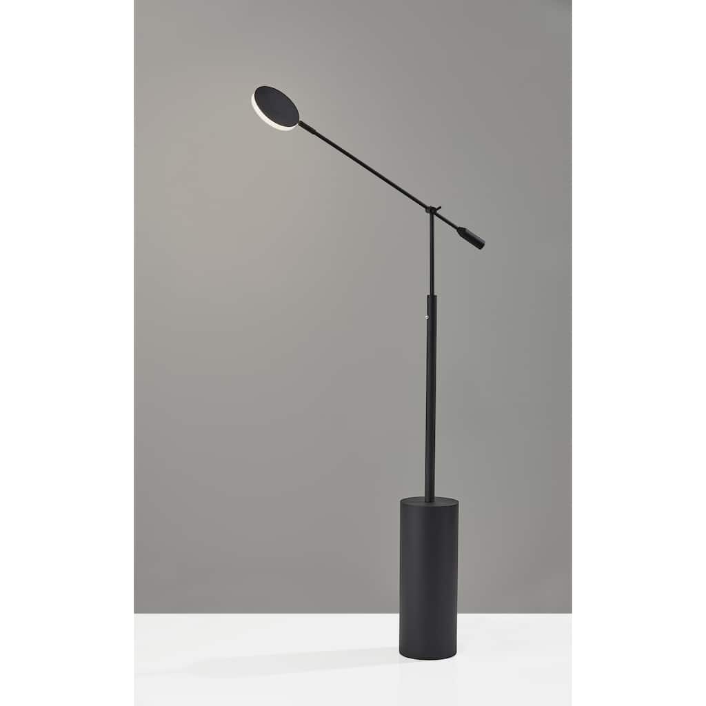 Adesso Grover Black LED Floor Lamp