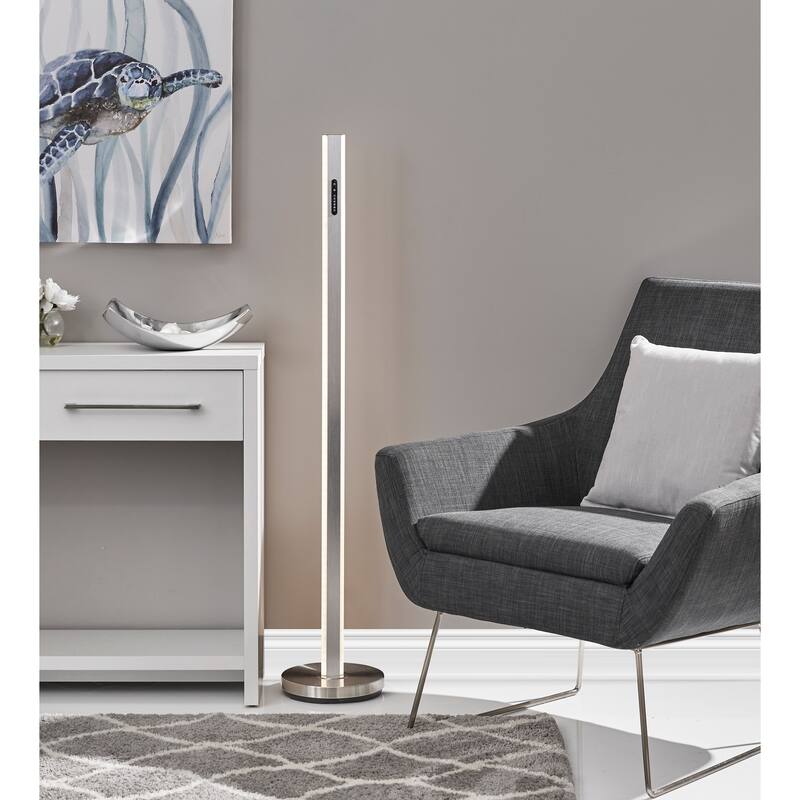 Adesso Brushed Steel Marla LED Wall Washer