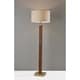 preview thumbnail 3 of 2, Adesso Walnut or Black Kona Kona Floor Lamp