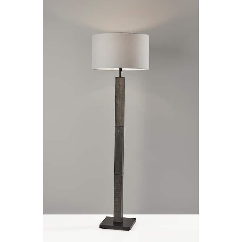 Adesso Walnut or Black Kona Kona Floor Lamp