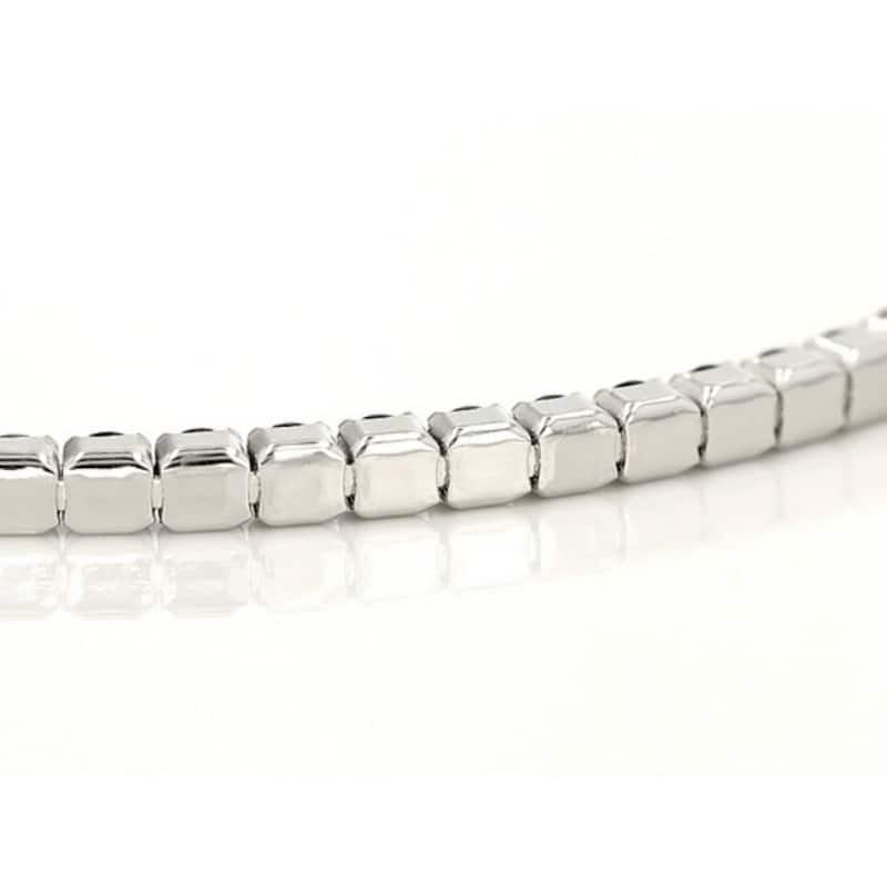 925 Sterling Silver Black Spinel Bracelet