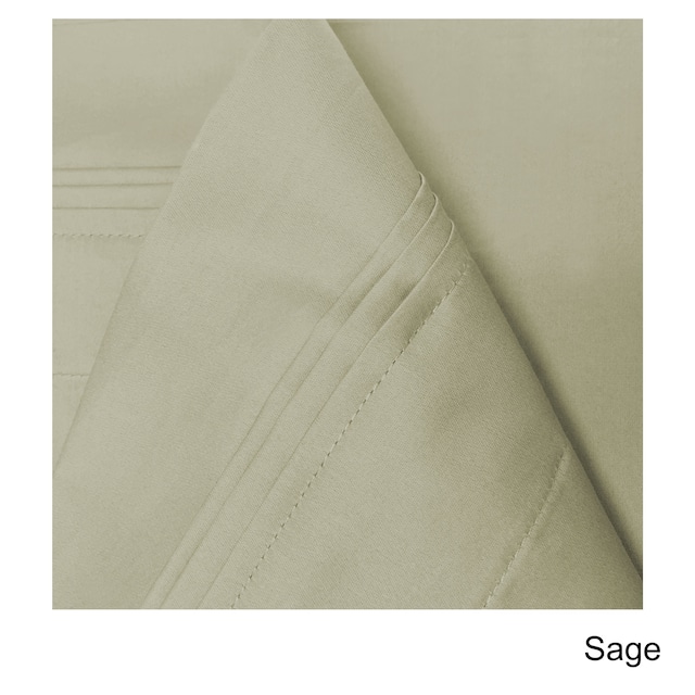 Superior Egyptian Cotton 650 Thread Count Solid Pillowcase Set (Set of 2) - Standard / Sage