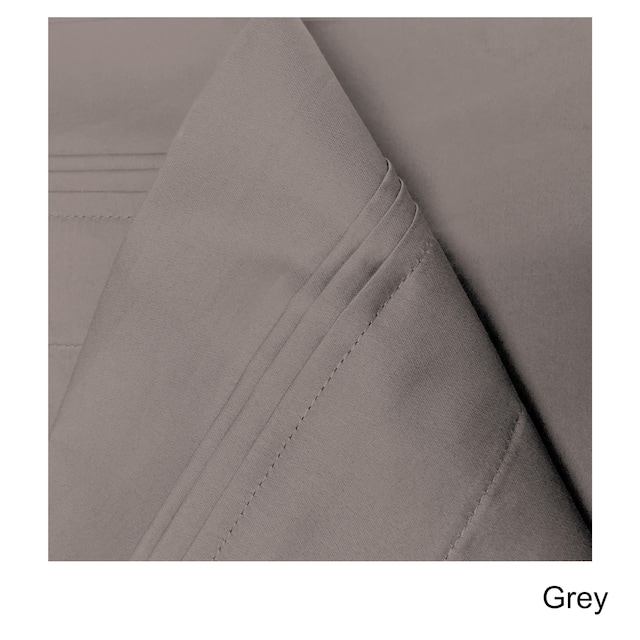 Superior Egyptian Cotton 650 Thread Count Solid Pillowcase Set (Set of 2) - King / Grey