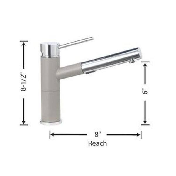 Shop Blanco Alta 1 Handle Pull Out Kitchen Faucet Free Shipping