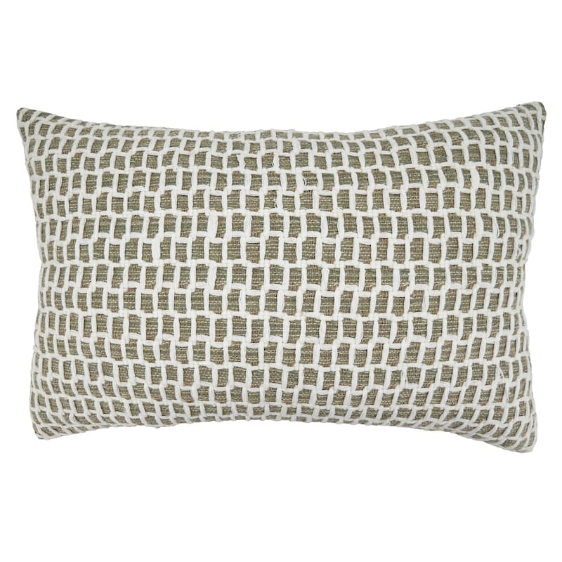 Throw Pillow With Net Design