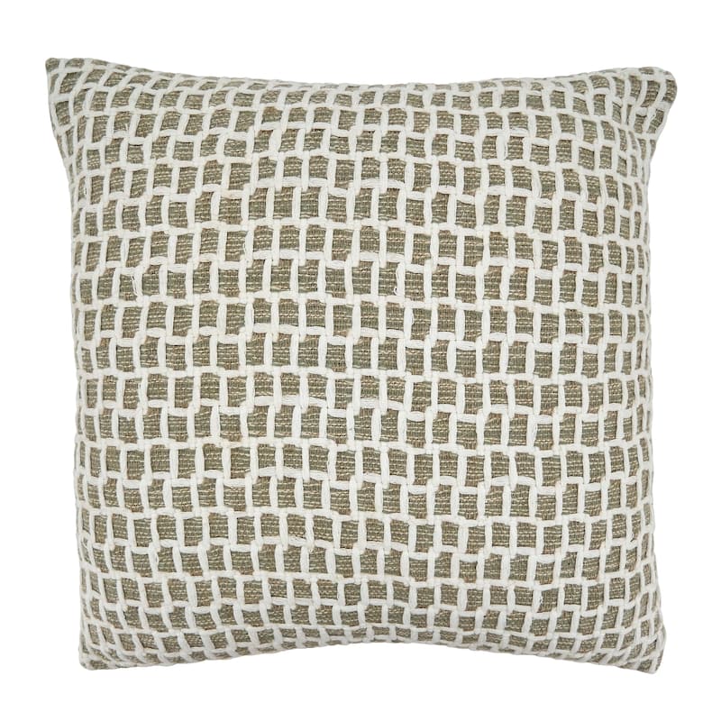 Throw Pillow With Net Design