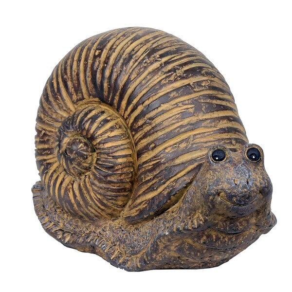 outdoor snail statue