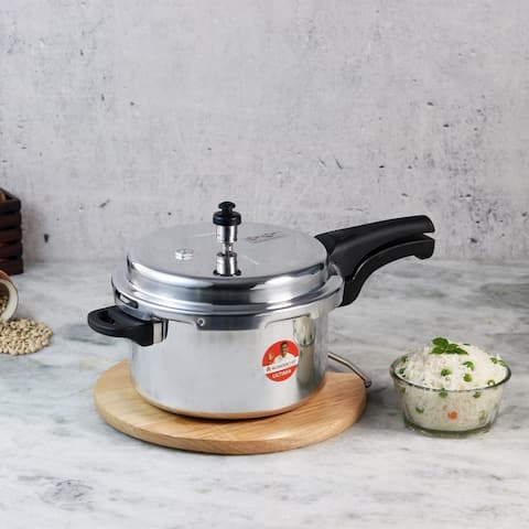 Wonderchef Outer Lid Indian Cooking Aluminum Pressure Cooker