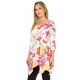 preview thumbnail 11 of 14, White Mark Woman's Floral Scoop Neck Tunic Top with Pockets