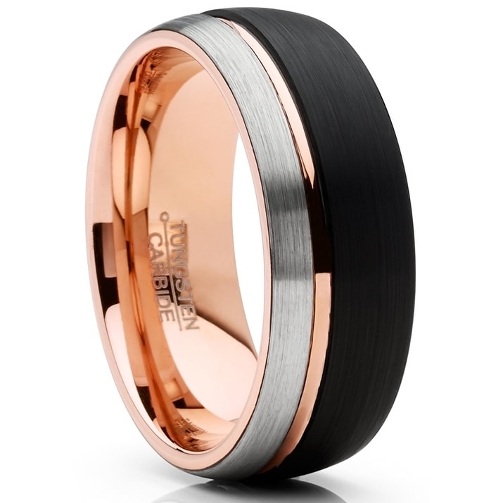 colored tungsten wedding bands