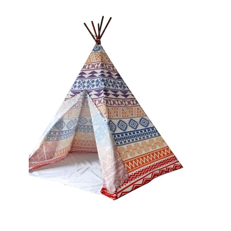 8' Feet Super Large Teepee Kid's Play Tent for indoor and outdoor - 1pc