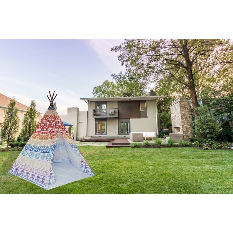 8' Feet Super Large Teepee Kid's Play Tent for indoor and outdoor - 1pc