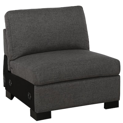 Dorel Living Hepburn Dark Grey Slipper Chair