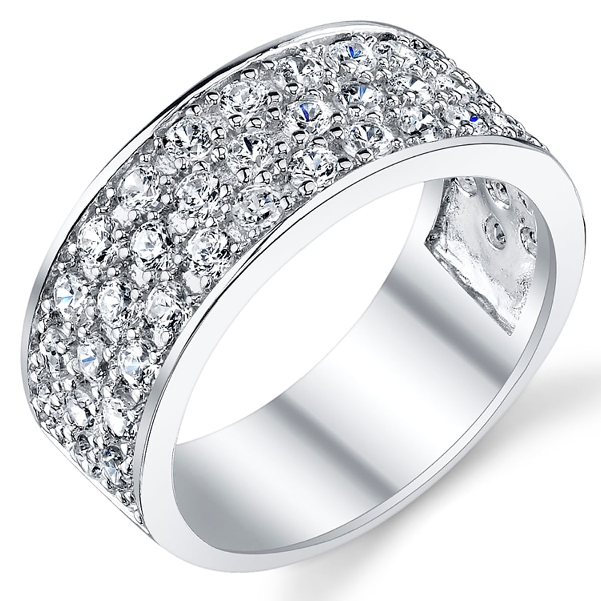 Available in Sizes 8 to 13 size 9 Sterling Silver 3.0 Carat Size Princess Cut Cubic Zirconia Mens Ring 