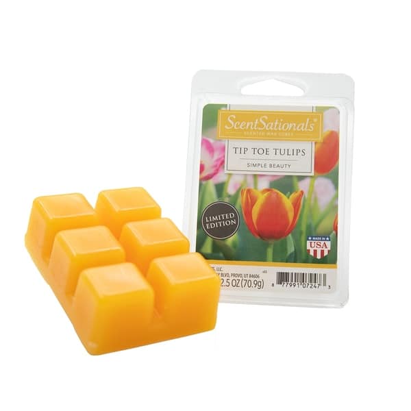 Scentsationals Tip Toe Tulips 2.5 oz Fragrant Wax Melts - 6 Scented Wax  Cubes - Bed Bath & Beyond - 30838459