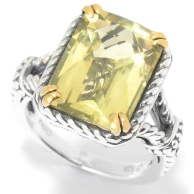 925 Sterling Silver Ouro Verde Ring