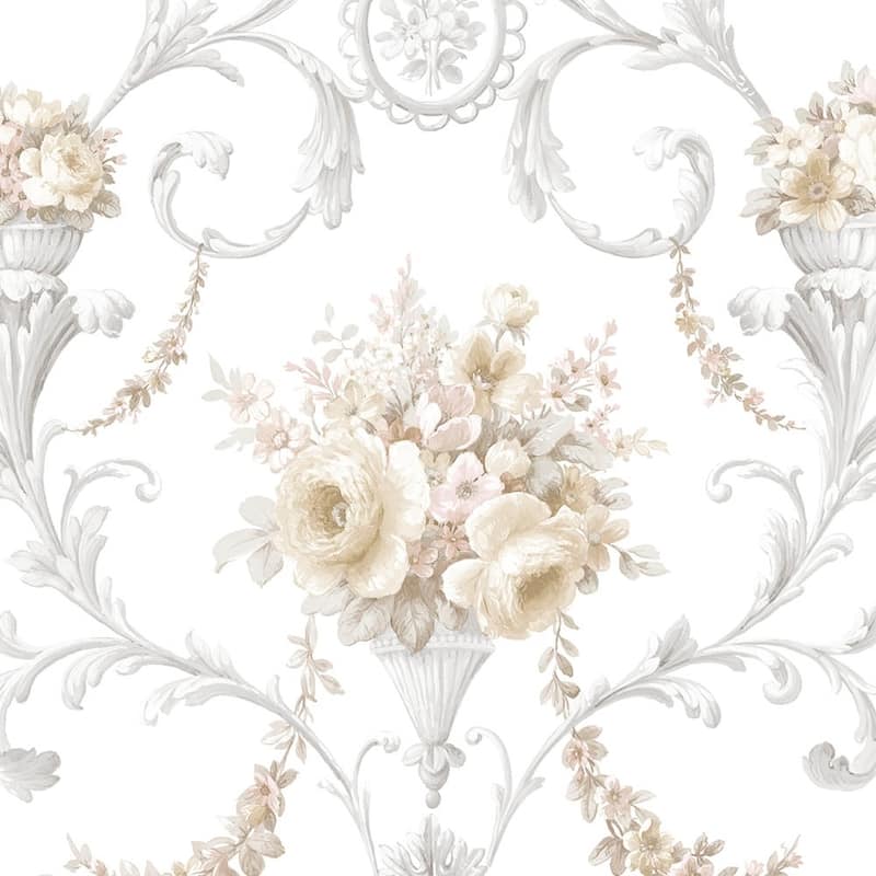 Ornamental Floral Wallpaper