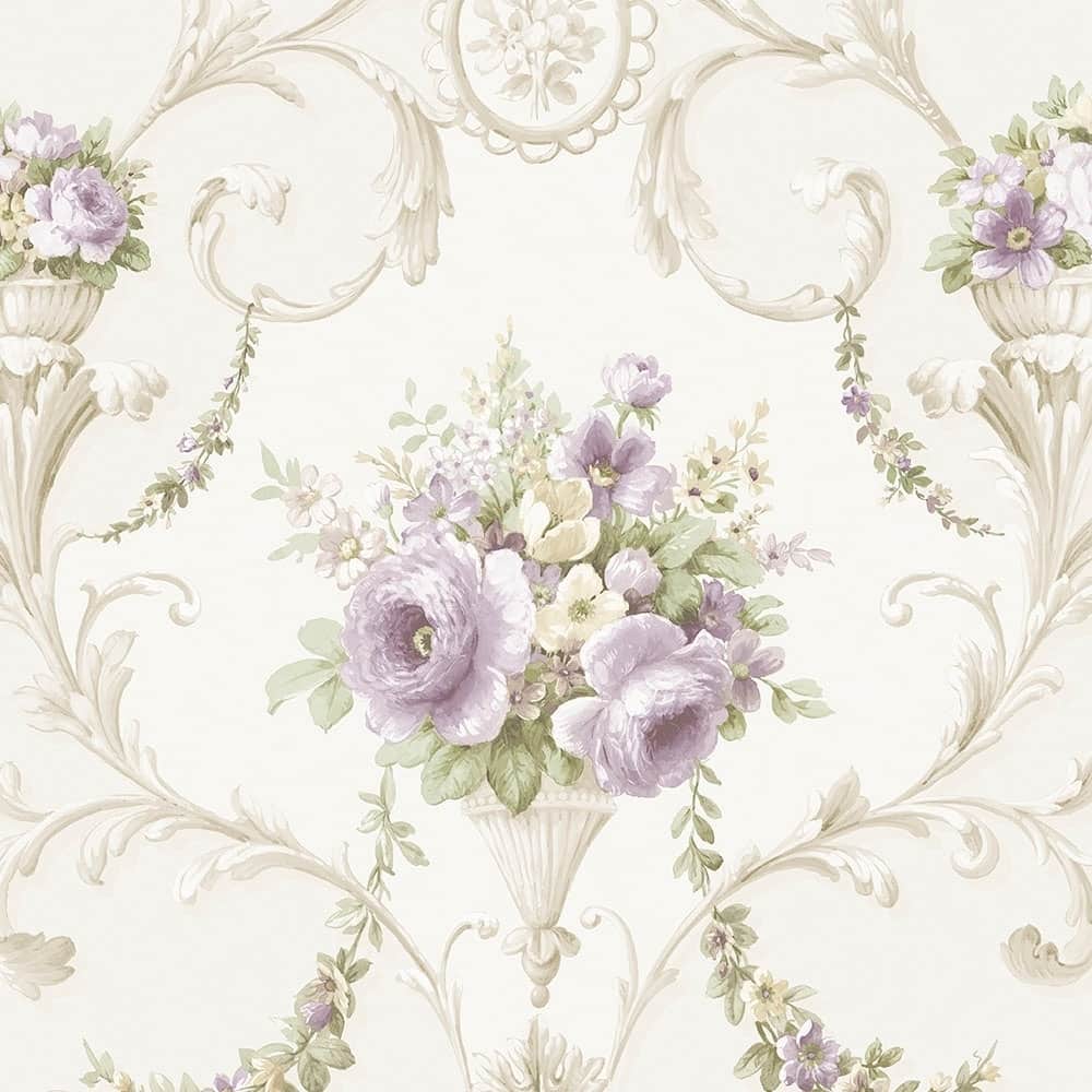 Ornamental Floral Wallpaper