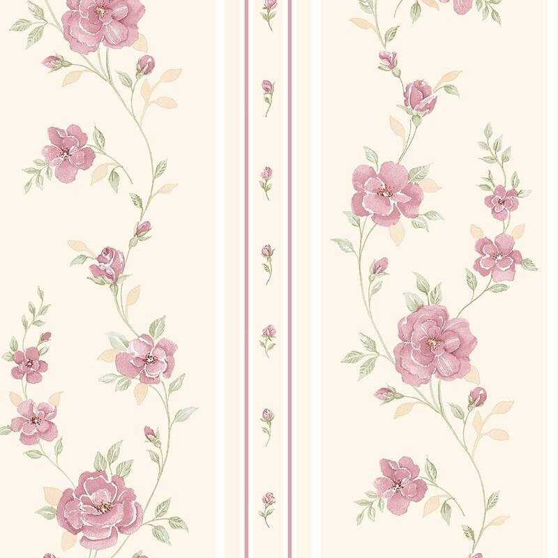 Rose Stripe Wallpaper