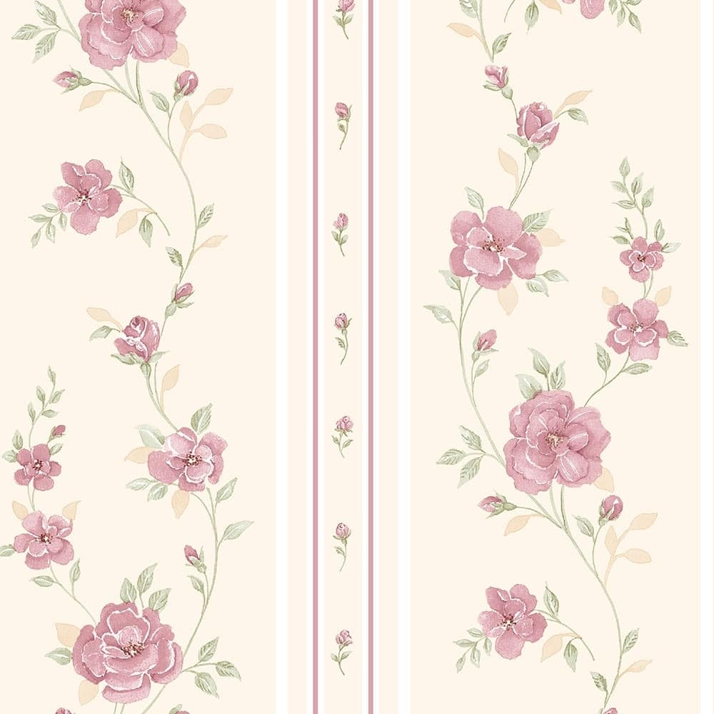 Rose Stripe Wallpaper
