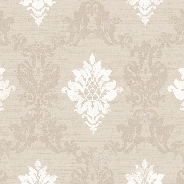 Silk Damask Wallpaper Bed Bath & Beyond 30840193