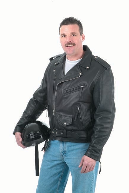 Legend Men's Motorcycle Leather Jacket - 11218155 - Overstock.com ...