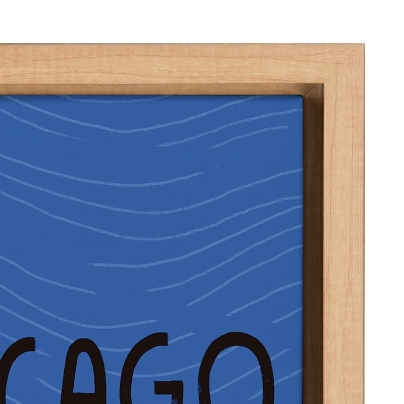 Kate and Laurel Sylvie Chicago Framed Canvas by Stacie Bloomfield