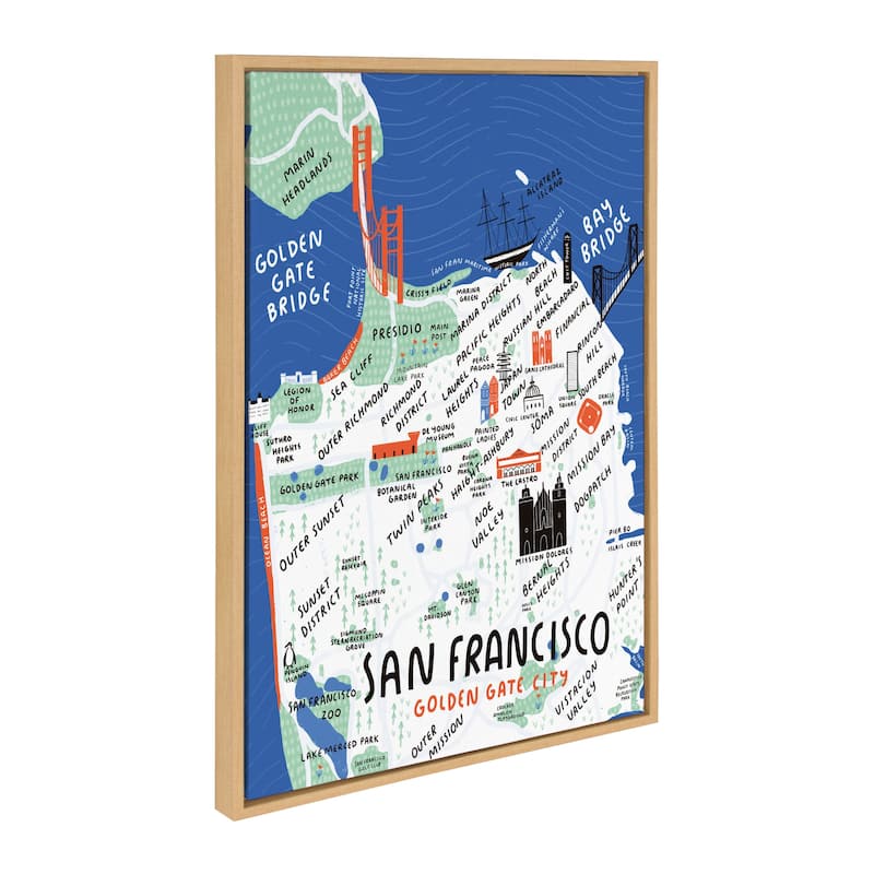 Kate and Laurel Sylvie San Francisco Canvas by Stacie Bloomfield