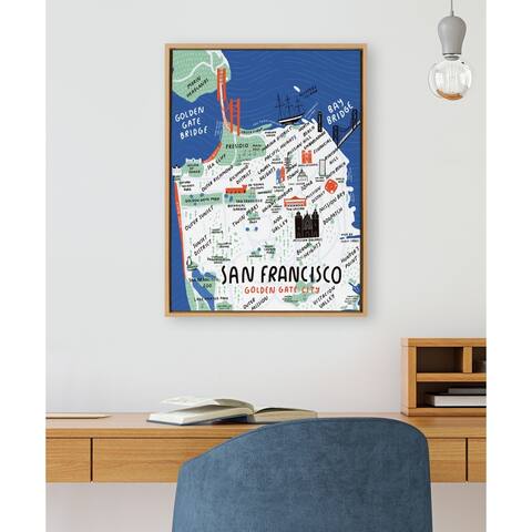 Kate and Laurel Sylvie San Francisco Canvas by Stacie Bloomfield