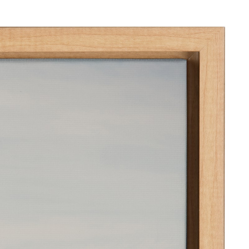 Kate and Laurel Sylvie Standing on Dock Framed Canvas by Laura Evans