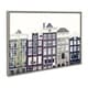 preview thumbnail 3 of 4, Kate and Laurel Sylvie Townhouses Framed Canvas by Caroline Mint