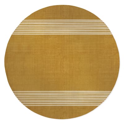 BAND GOLD Area Rug by Kavka Designs
