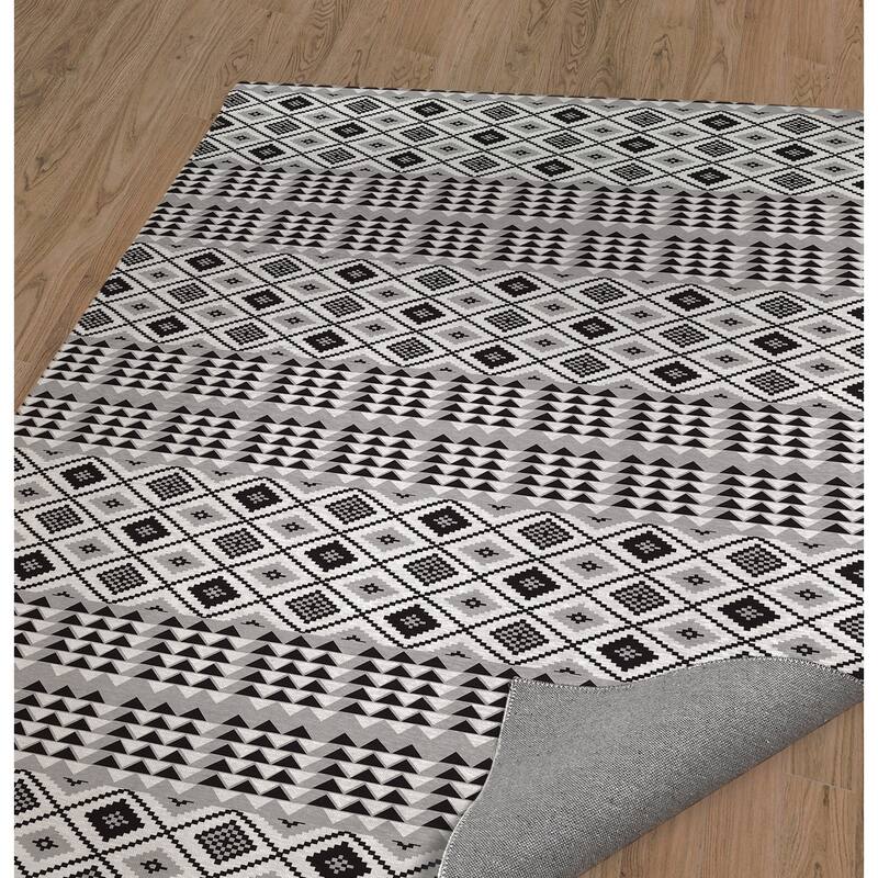 MARRA BLACK & WHITE Kitchen Mat By Kavka Designs Bed Bath & Beyond