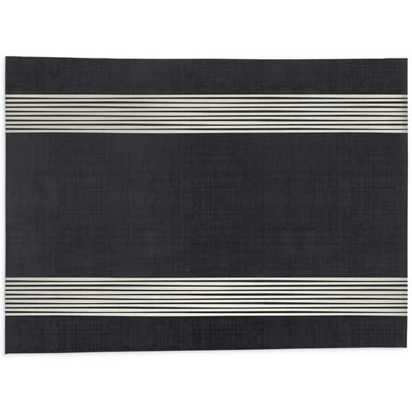 BAND BLACK & WHITE Kitchen Mat By Kavka Designs Bed Bath & Beyond