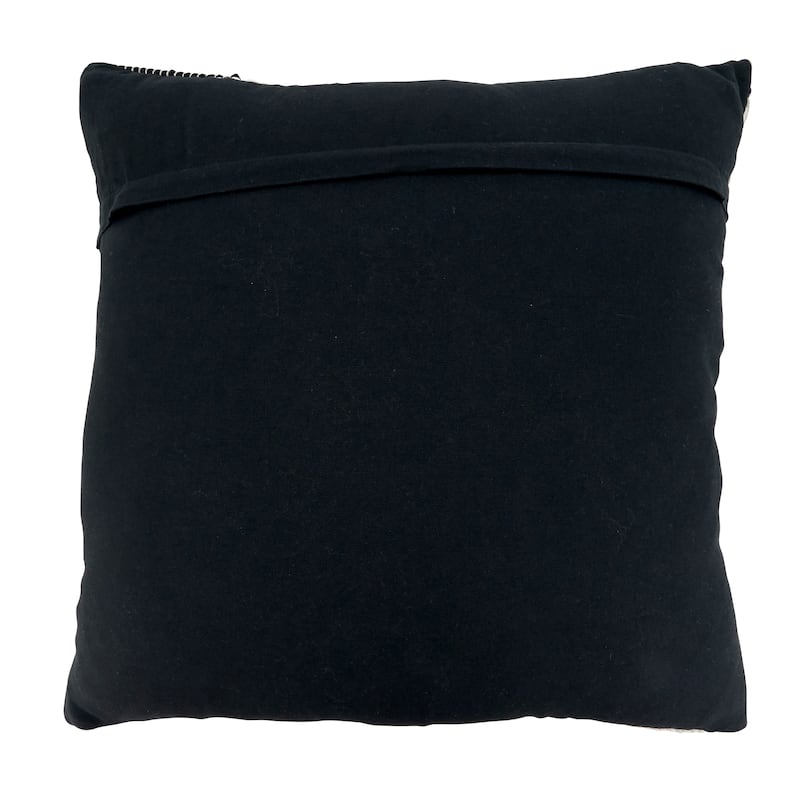 Throw Pillow With Zebra Chindi Design